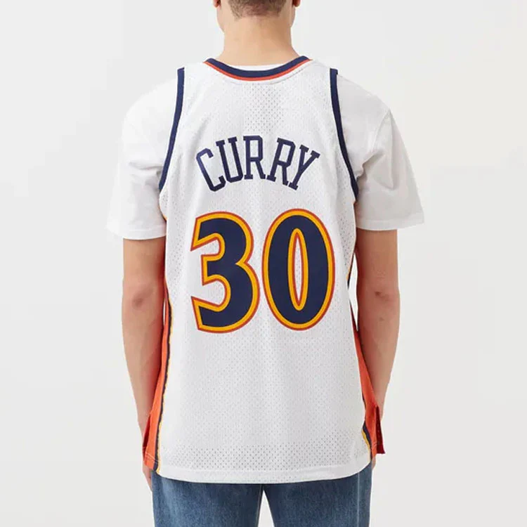 M&N G2 Swingman Warriors '0910 #30'  Stephen Curry SMJYGS18169-GSWWHIT09SCU - PersonalJerseys