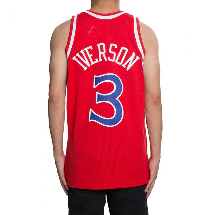 Mitchell & Ness NBA Authentic Allen Iverson Philadelphia 76ers 1996-97 Jersey 353J-320-FGYAIV - PersonalJerseys
