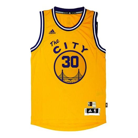 adidas NBA Stephen Curry 30 CITY Jersey Golden State Warriors Jersey Yellow AS8131 - PersonalJerseys
