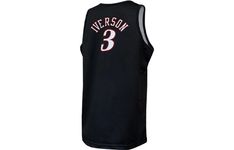 Mitchell & Ness NBA Philadelphia 76ers Allen Iverson Black TMTK3448-P76YYAIVBLCK - PersonalJerseys