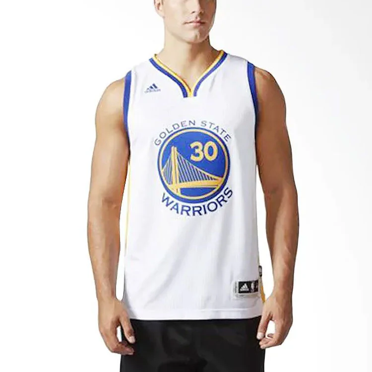 adidas NBA Stephen Curry 30 SW Jersey Warrior Home White A45915 - PersonalJerseys