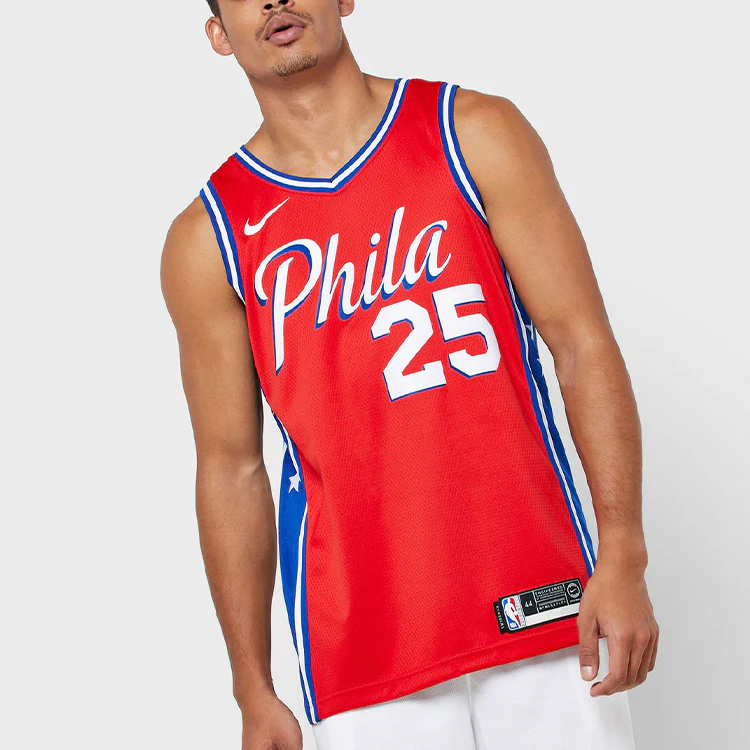 Nike Philadelphia 76ers Ben Simmons Swingman Jersey For Men Red AT9812-658 - PersonalJerseys