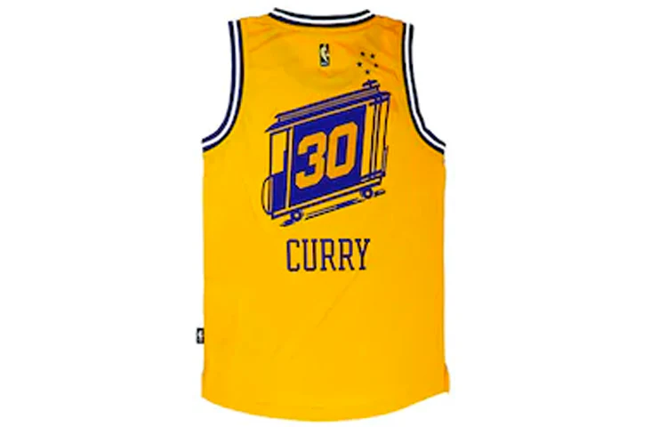 adidas NBA Stephen Curry 30 CITY Jersey Golden State Warriors Jersey Yellow AS8131 - PersonalJerseys