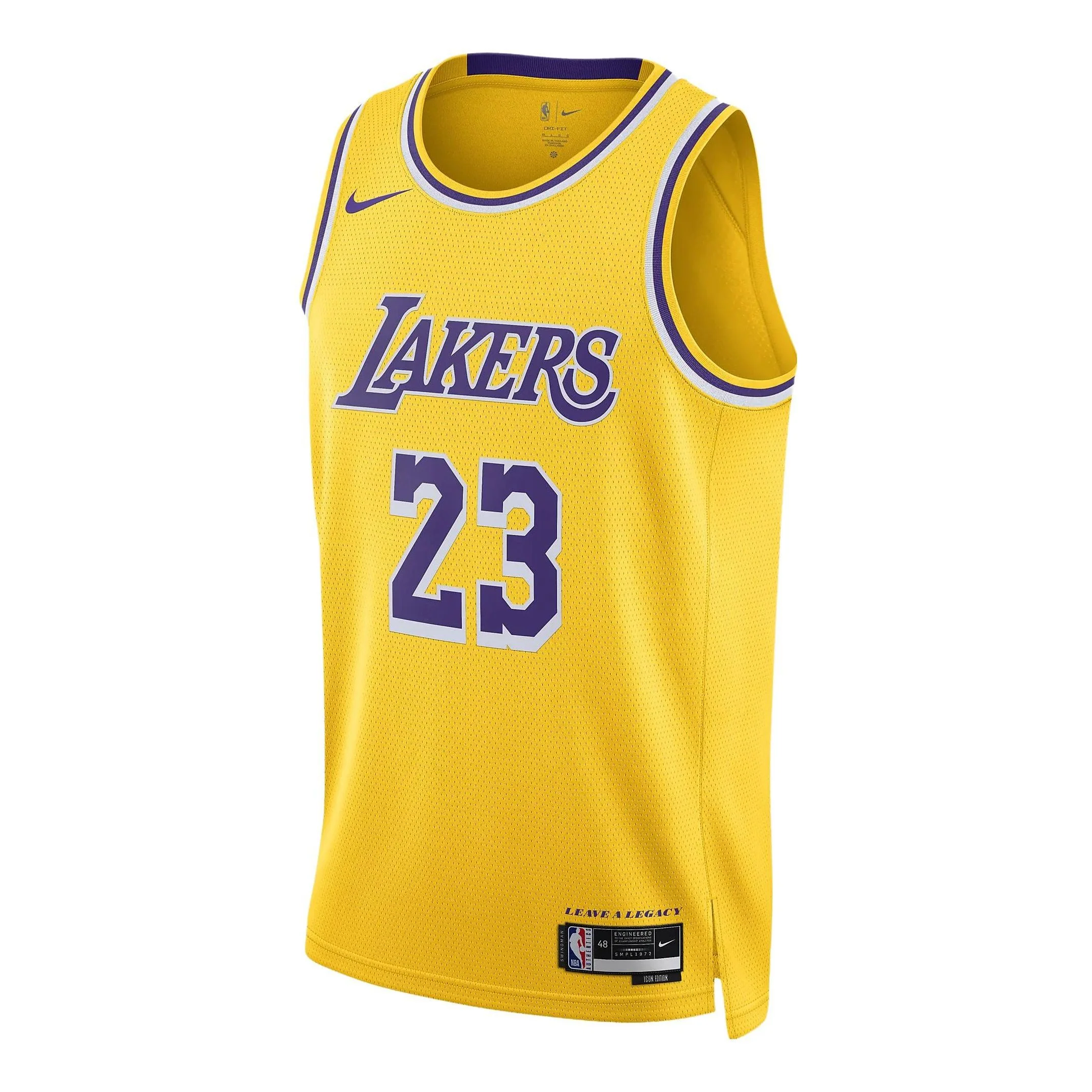 Nike x NBA Los Angeles Lakers Icon Edition 22-23 Jerseys 'LeBron James' DN2009-733 - PersonalJerseys