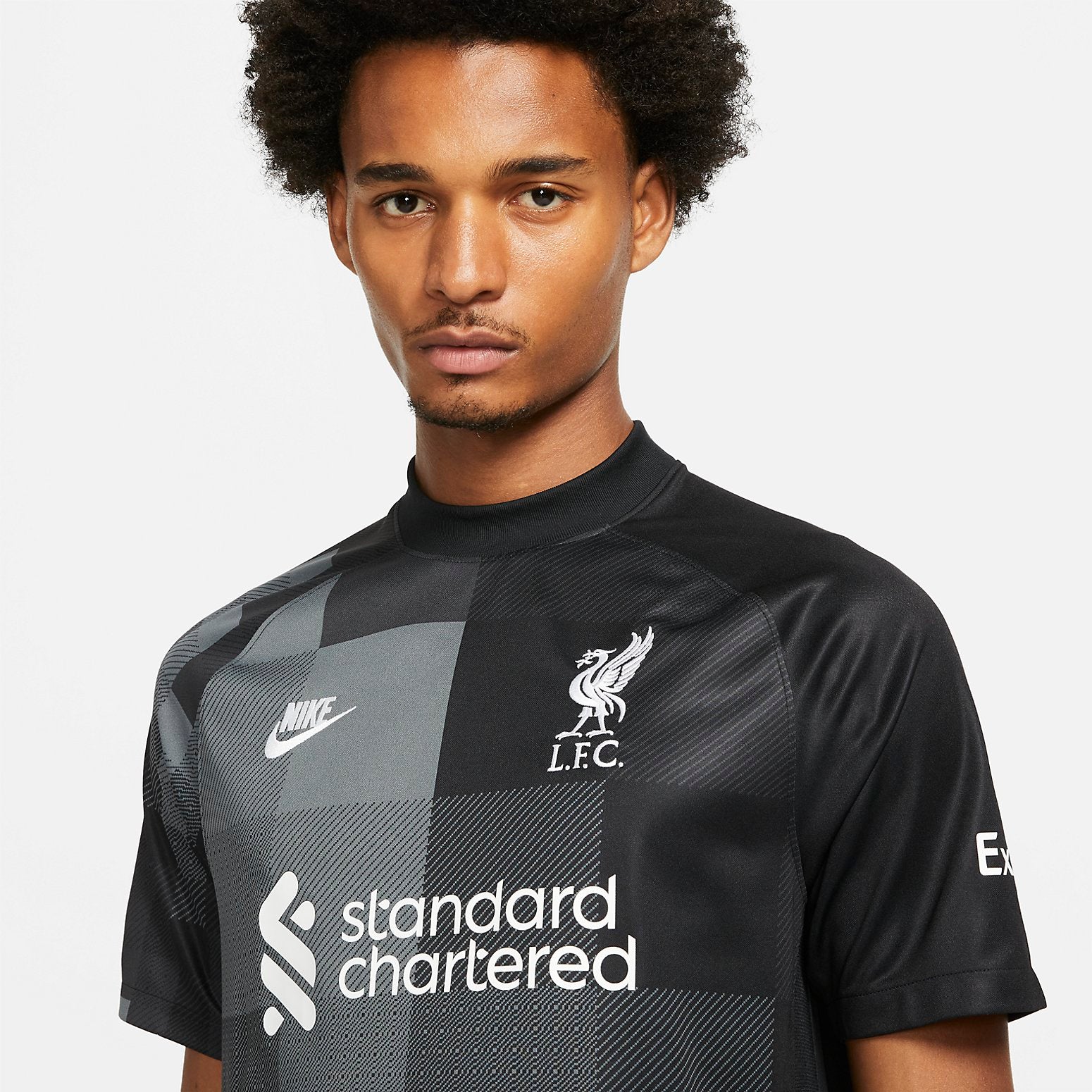 Nike Liverpool Short Sleeve Goalkeeper Jersey 21/22 'Black Dark Gray' DB2559-011 - PersonalJerseys