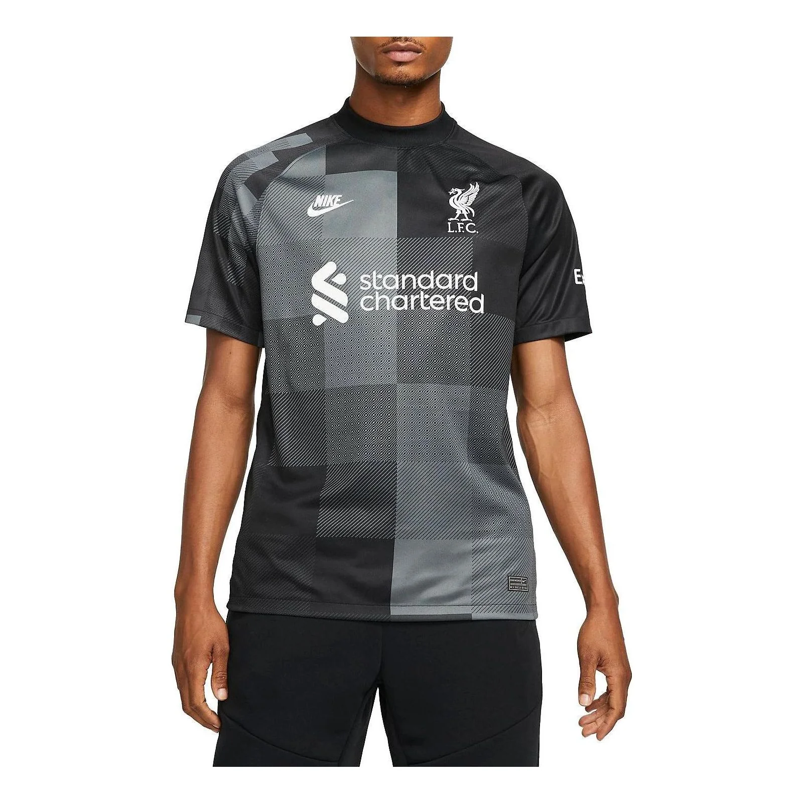 Nike Liverpool Short Sleeve Goalkeeper Jersey 21/22 'Black Dark Gray' DB2559-011 - PersonalJerseys