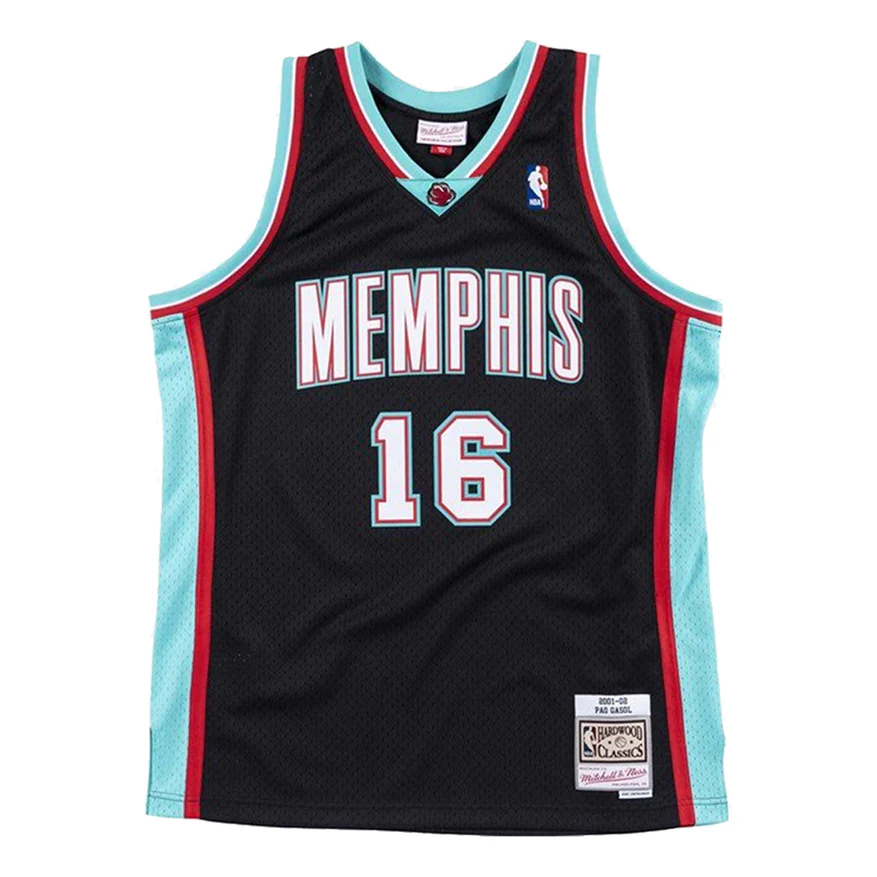 Mitchell & Ness NBA Swingman Jersey 'Memphis Grizzlies - Pau Gasol 2001-02' SMJYLG19015-MGRBLCK01PGA - PersonalJerseys