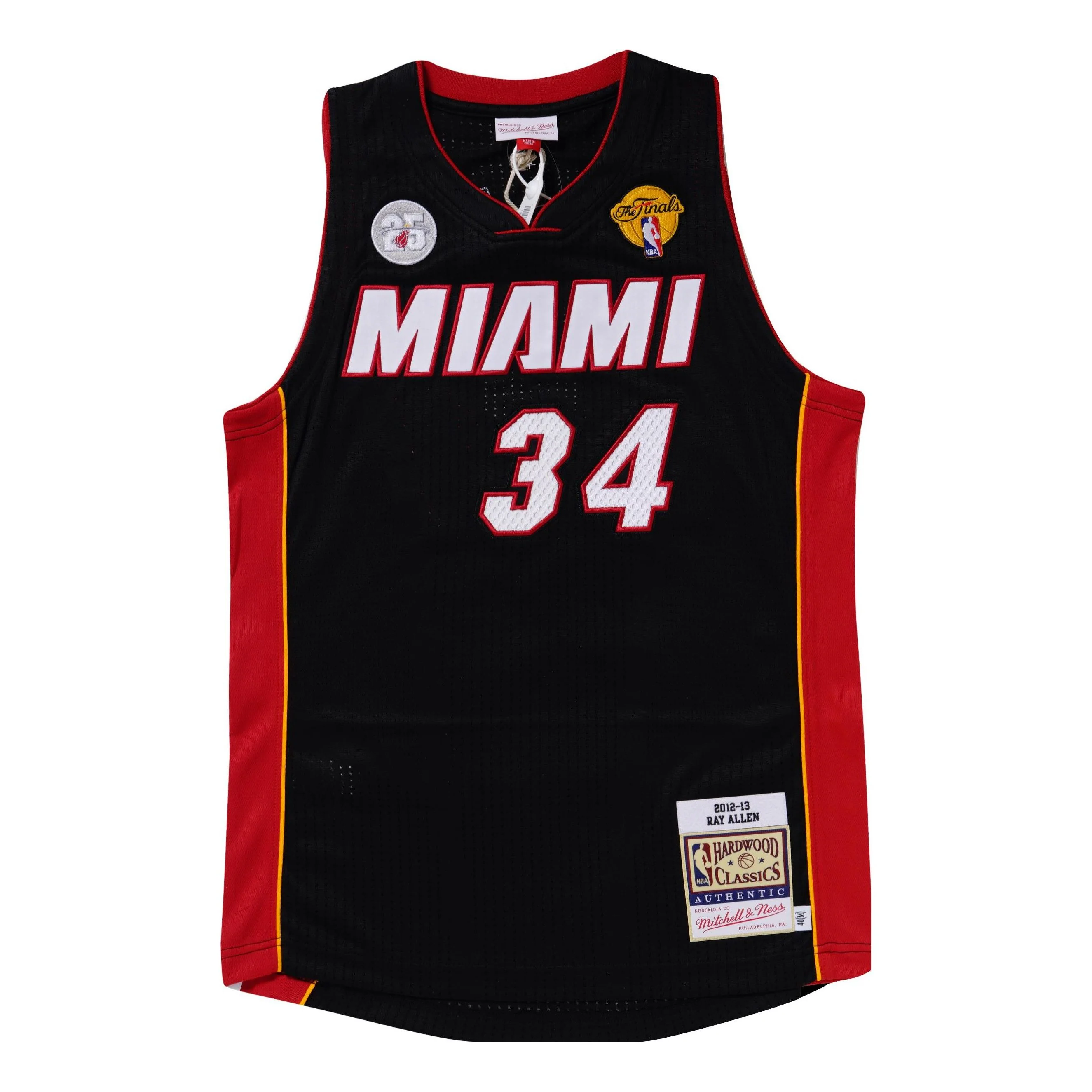 Mitchell & Ness NBA Authentic Jersey' Miami Heat - Ray Allen 2012-13- AJY44943-MHE12RALBLCK - PersonalJerseys
