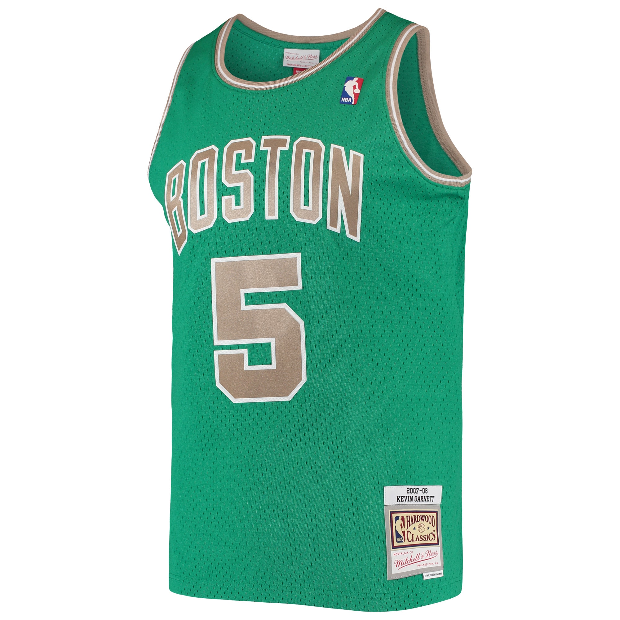 Kevin Garnett Boston Celtics Mitchell &Ness 2001/02 Hardwood Classics Swingman Jersey - Kelly Green - PersonalJerseys