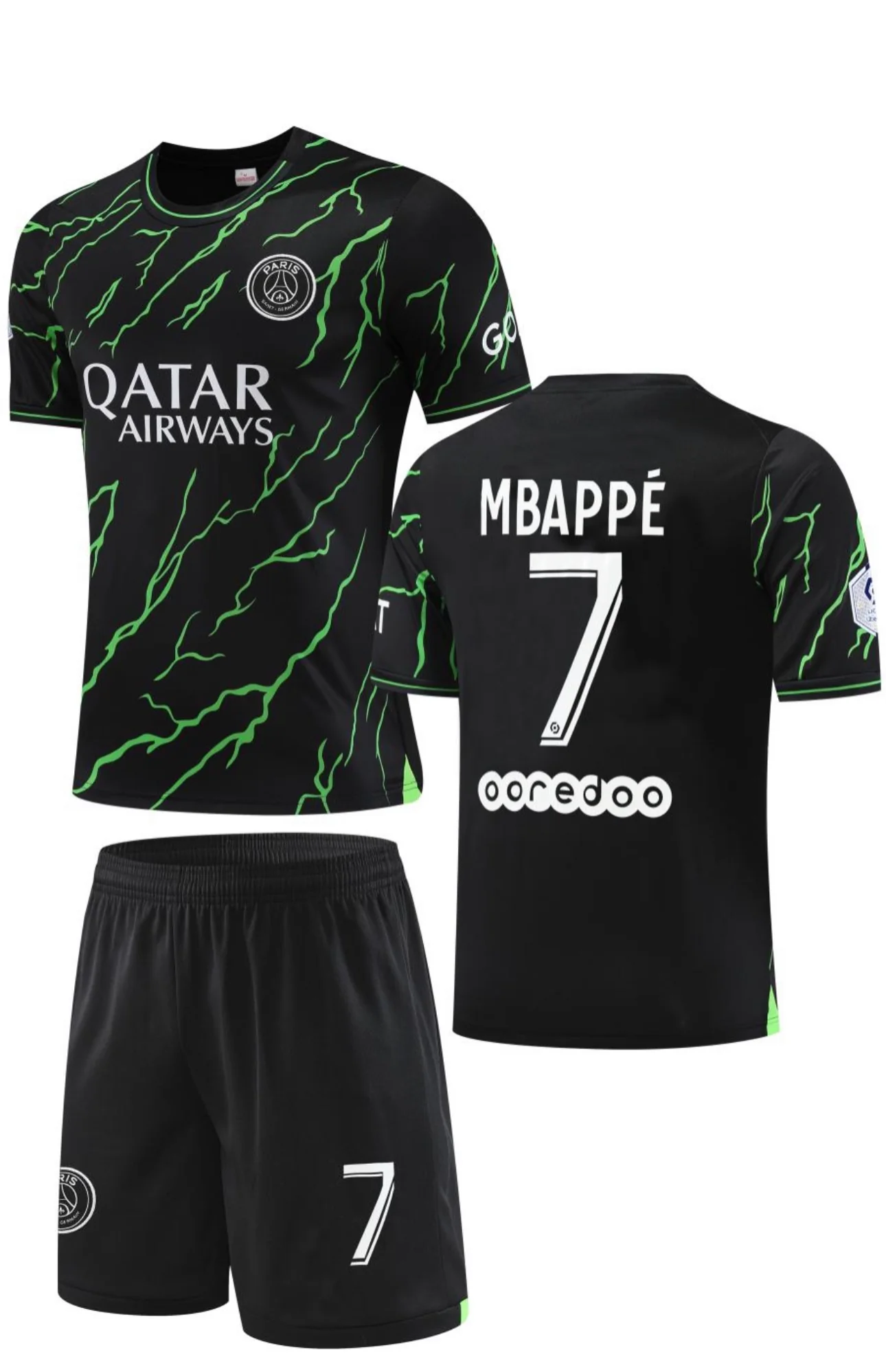 Football Jersey Paris saint Germain 2nd training strip Mbappe number#7 2022-2023 ( shirt/ psg jersey / soccer jersey / paris saint germain) - PersonalJerseys