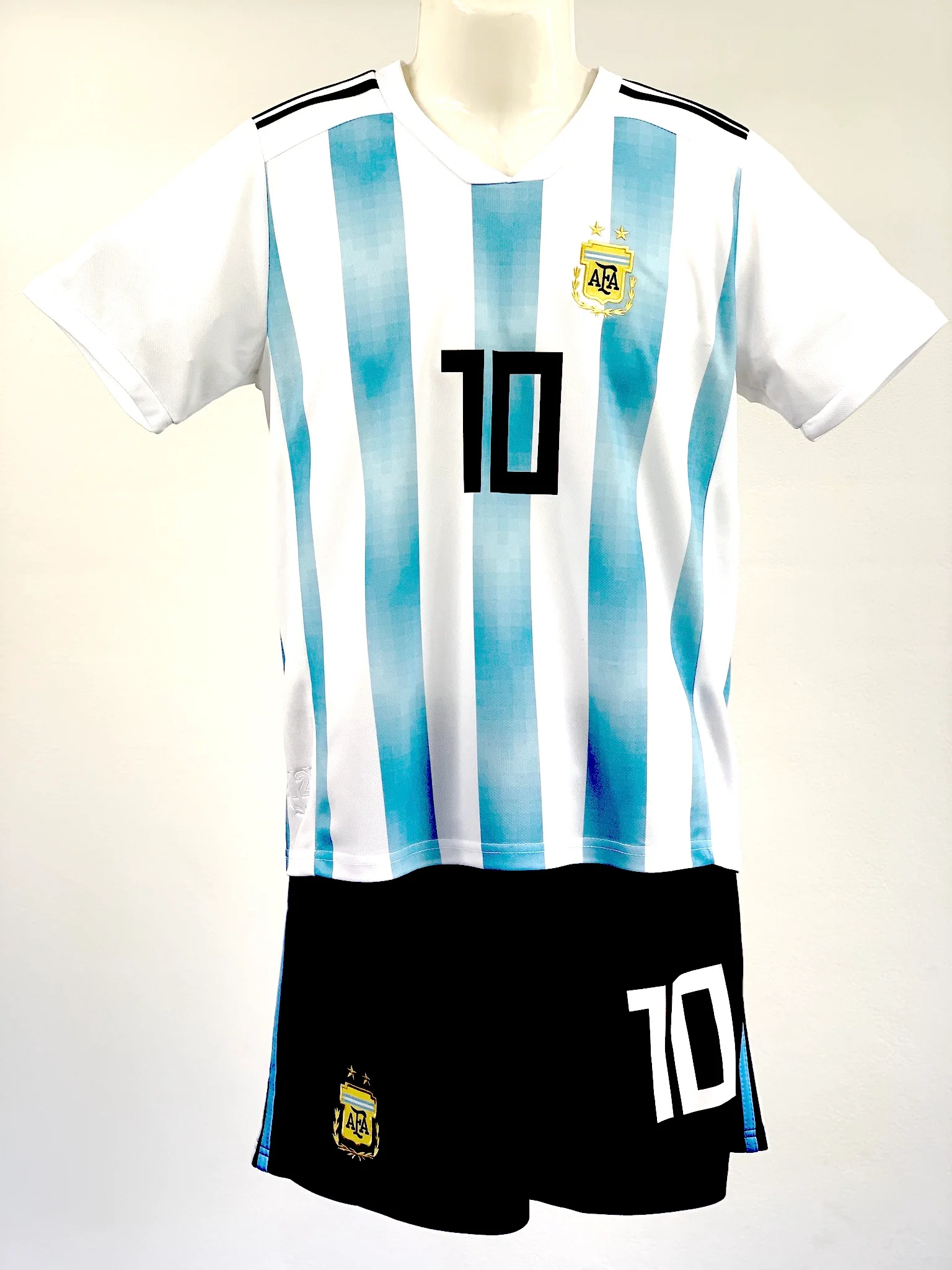 Football Jersey Argentina home Messi number#10 (soccer shirt / country Jersey / football shirt / Messi shirt / Messi soccer shirt / country shirt ) - PersonalJerseys