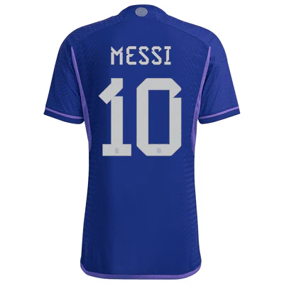 MESSI Argentina Away Qatar 2022 Soccer Jersey HEAT RDY - PersonalJerseys