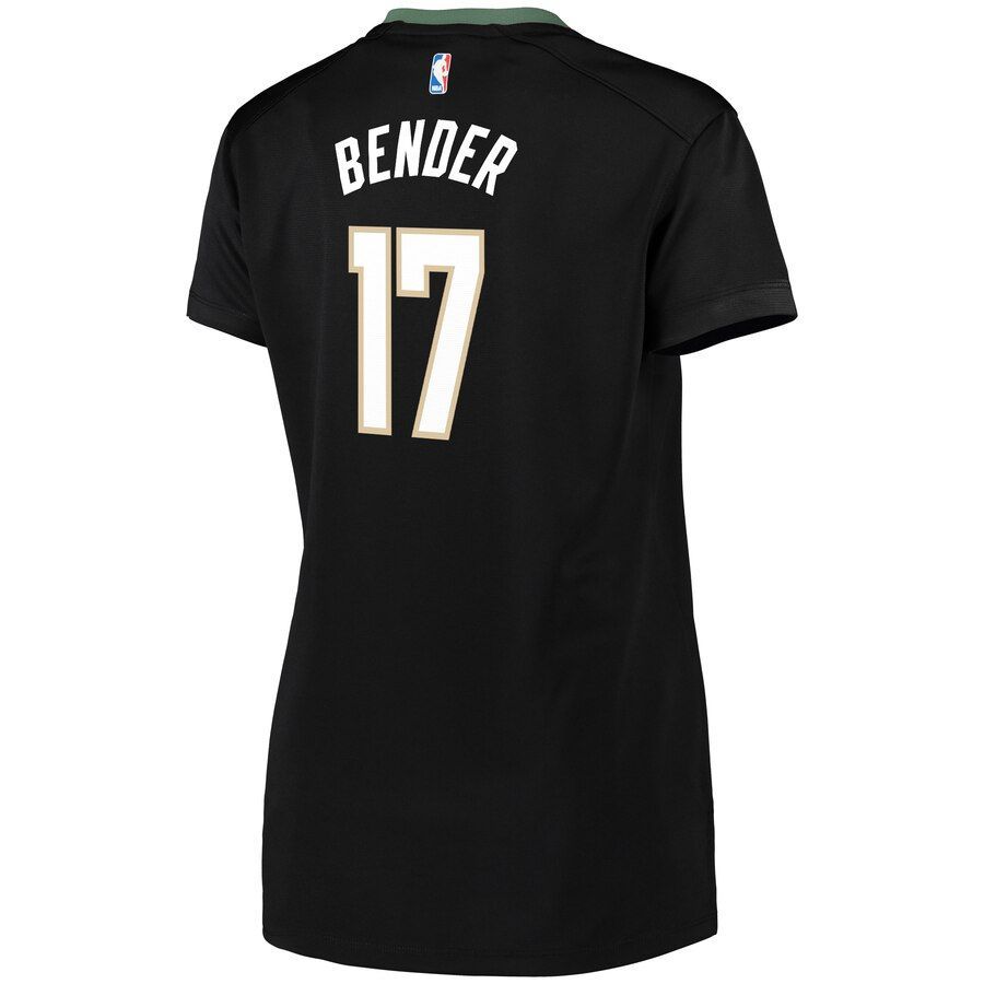 Dragan Bender Milwaukee Bucks Branded Women's Fast Break Jersey Black - Statement Edition - Friend Lounge Store - Shop for All Things Jerseys Sports - PersonalJerseys