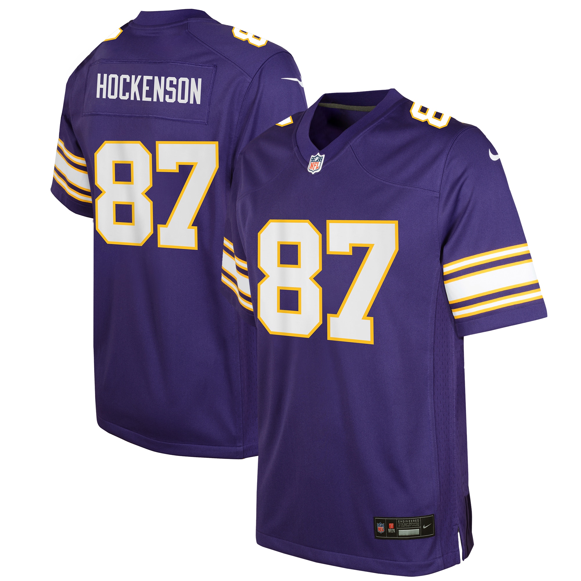 T.J. Hockenson Minnesota Vikings Nike Youth Game Jersey - Purple - PersonalJerseys