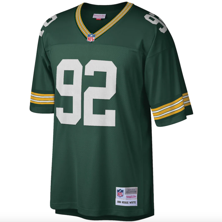 Reggie White Green Bay Packers 1996 Green Legacy Replica Jersey By Mitchell & Ness - PersonalJerseys