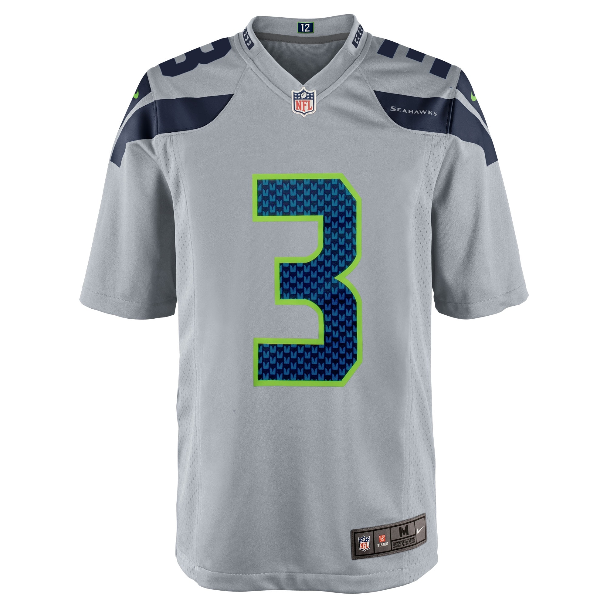 Russell Wilson Seattle Seahawks Nike Alternate Game Jersey - Gray - PersonalJerseys