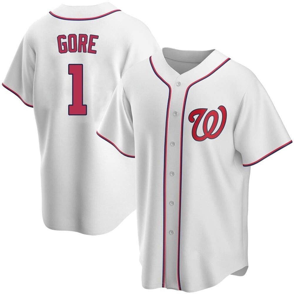 Youth Washington Nationals MacKenzie Gore Cool Base Replica Home Jersey - White - Sports Wear Jersey - PersonalJerseys
