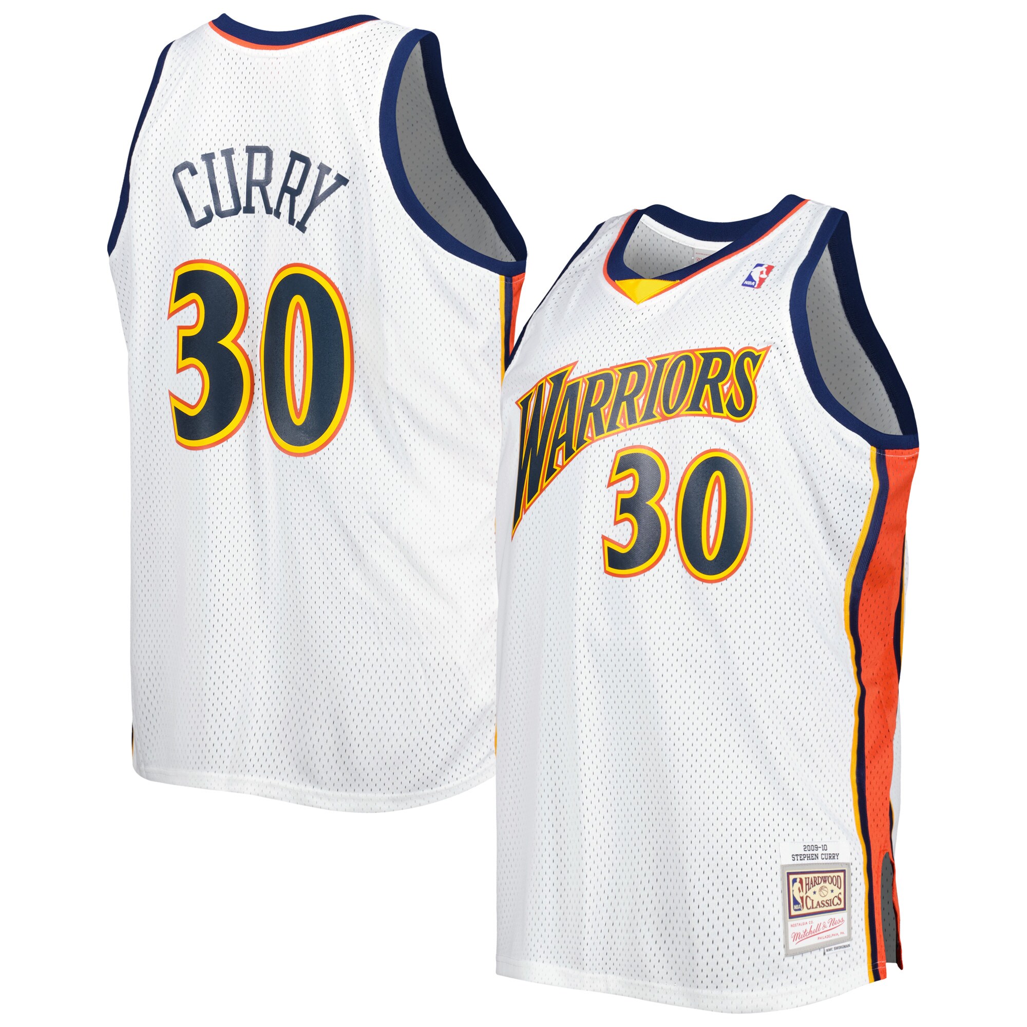Stephen Curry Golden State Warriors Mitchell & Ness Big & Tall Hardwood Classics 2008/09 Swingman Jersey - White - PersonalJerseys