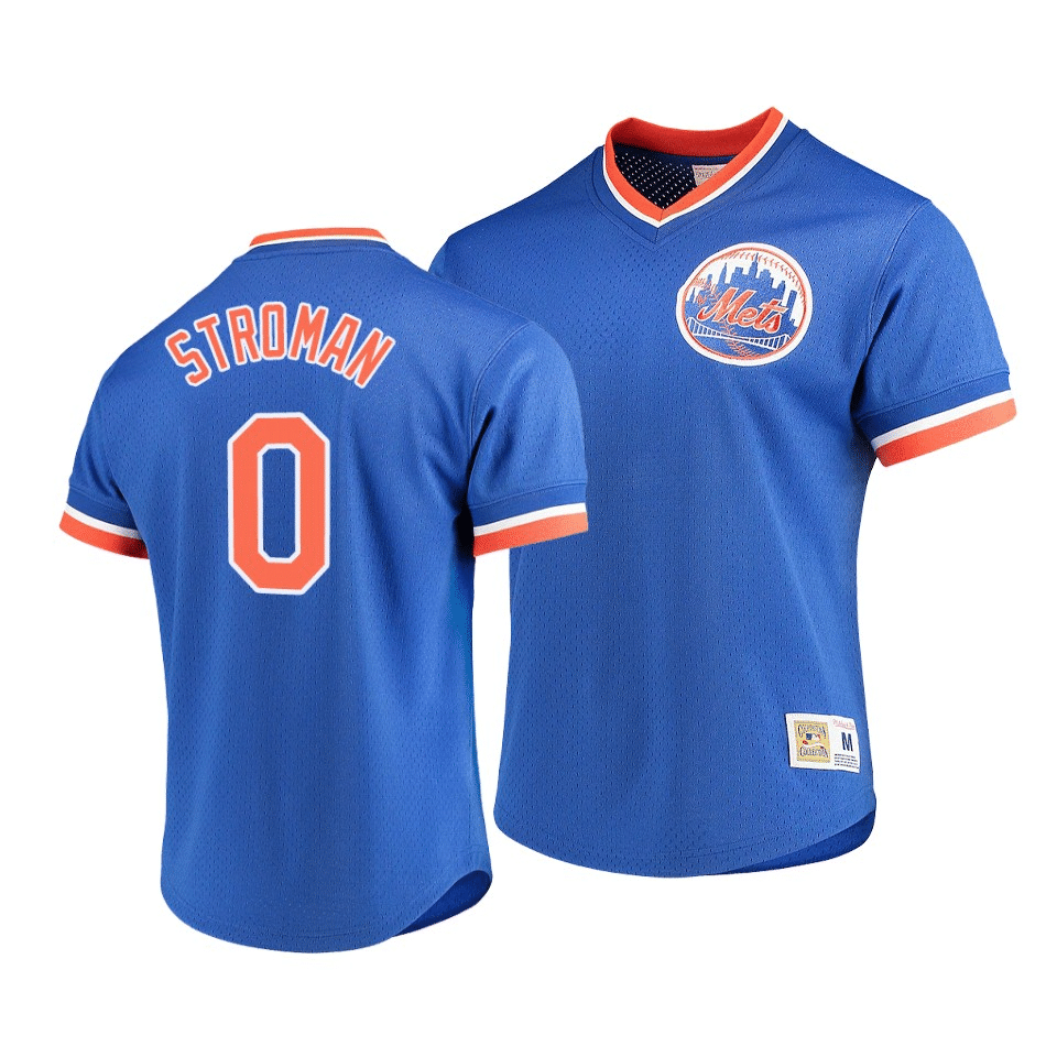 Men's New York Mets Marcus Stroman #0 Cooperstown Collection Mesh V-Neck Jersey Royal - Friend Lounge Store - Shop for All Things Jerseys Sports - PersonalJerseys