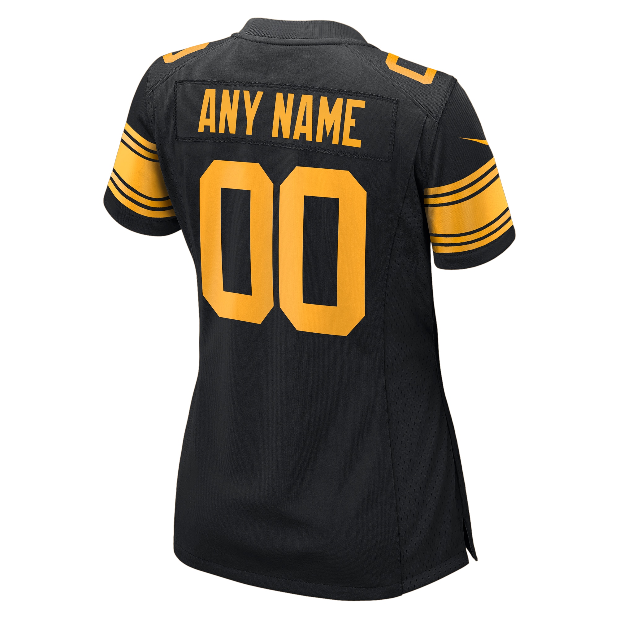 Pittsburgh Steelers Nike Women's Alternate Custom Game Jersey - Black - PersonalJerseys