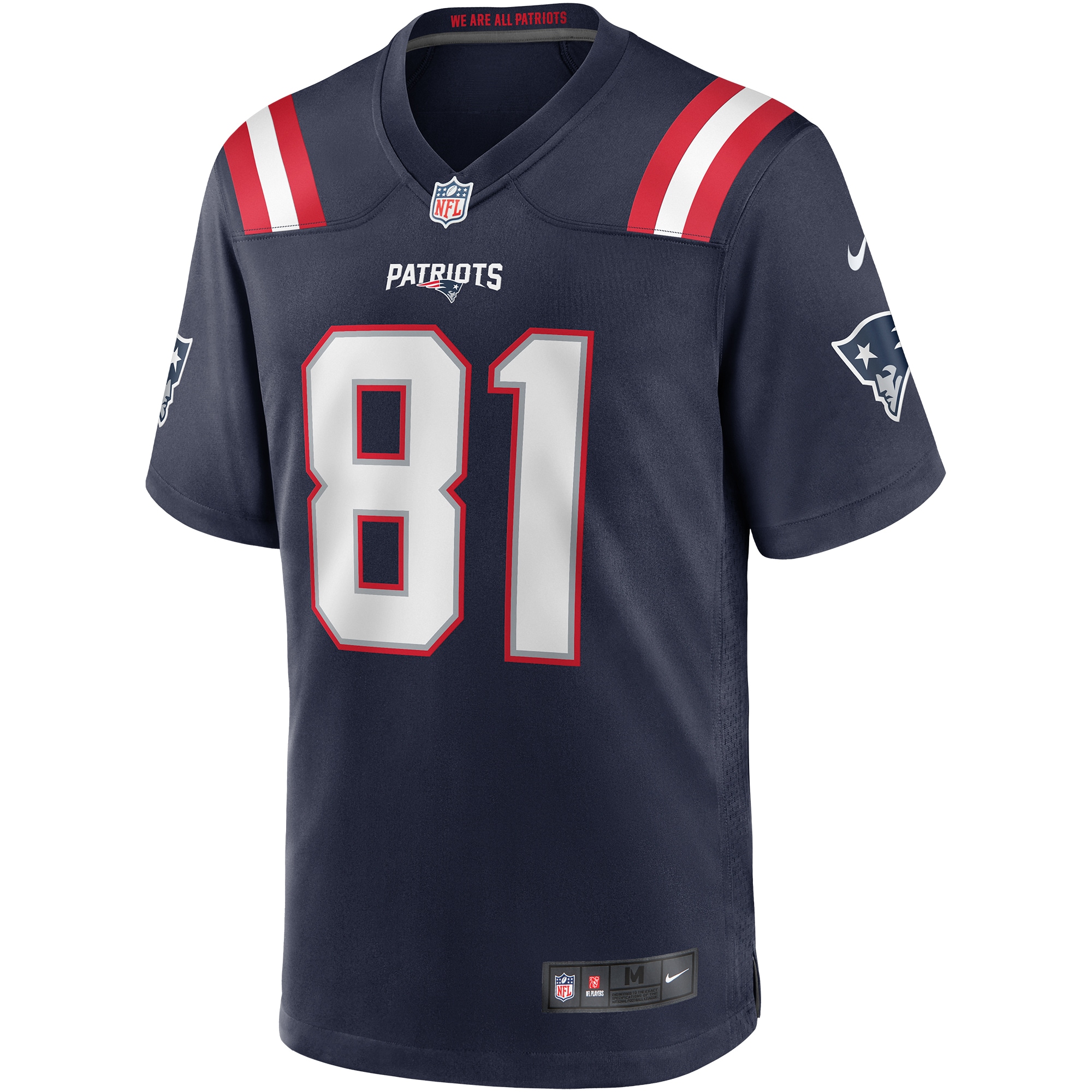 New England Patriots Randy Moss Navy Game Retired Player Jersey for Youth Women Men - Friend Lounge Store - Shop for All Things Jerseys Sports - PersonalJerseys