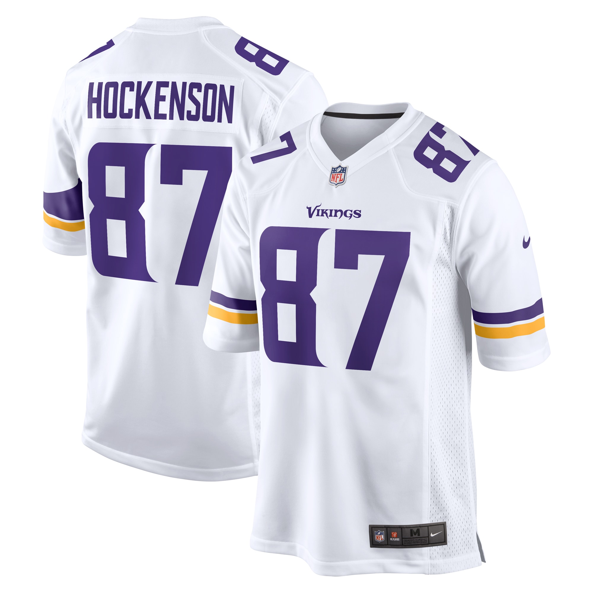 Minnesota Vikings T.J. Hockenson White Game Player Jersey for Youth Women Men - Friend Lounge Store - Shop for All Things Jerseys Sports - PersonalJerseys