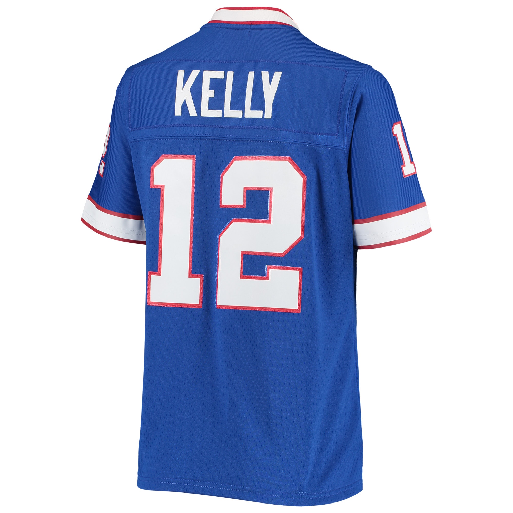 Jim Kelly Buffalo Bills Mitchell & Ness Women's 1990 Legacy Replica Jersey - Royal - PersonalJerseys
