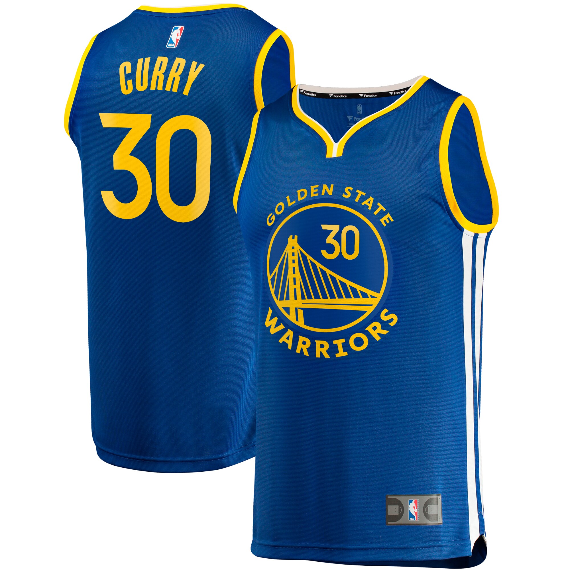 Stephen Curry Golden State Warriors Fanatics Branded Big & Tall Fast Break Player Jersey - Royal - Icon Edition - PersonalJerseys