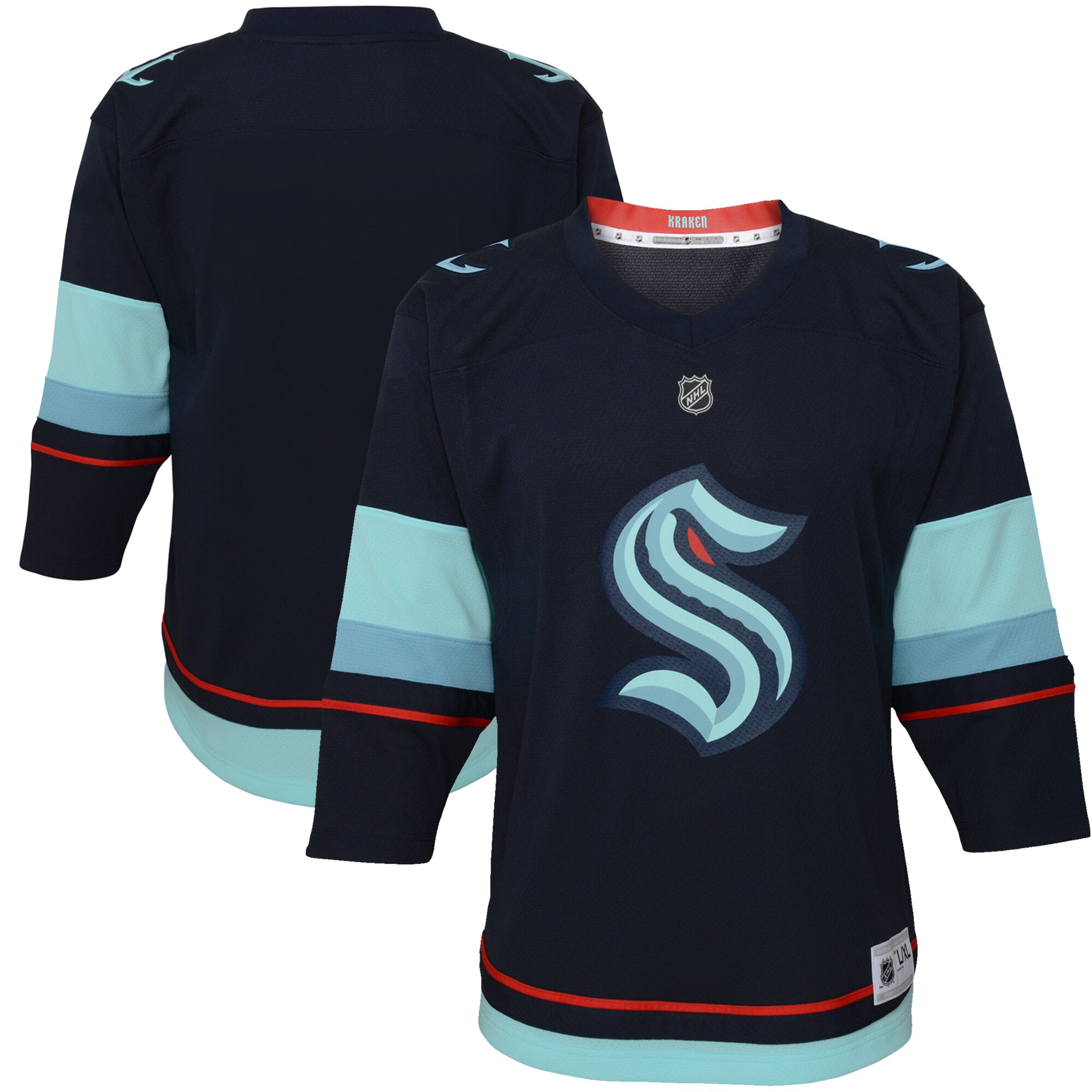 Seattle Kraken Toddler Home Replica Jersey - Navy - PersonalJerseys