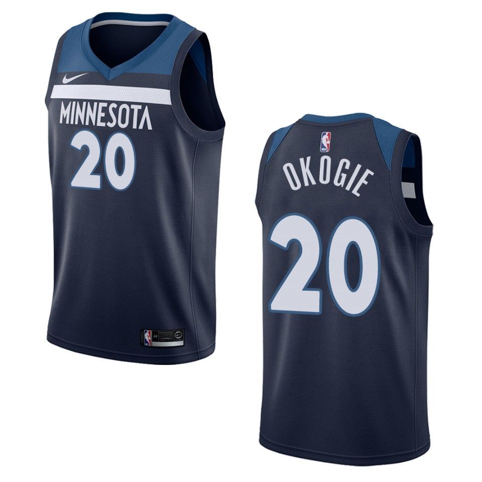 Men's Minnesota Timberwolves #20 Josh Okogie Icon Swingman Jersey - Navy - Friend Lounge Store - Shop for All Things Jerseys Sports - PersonalJerseys