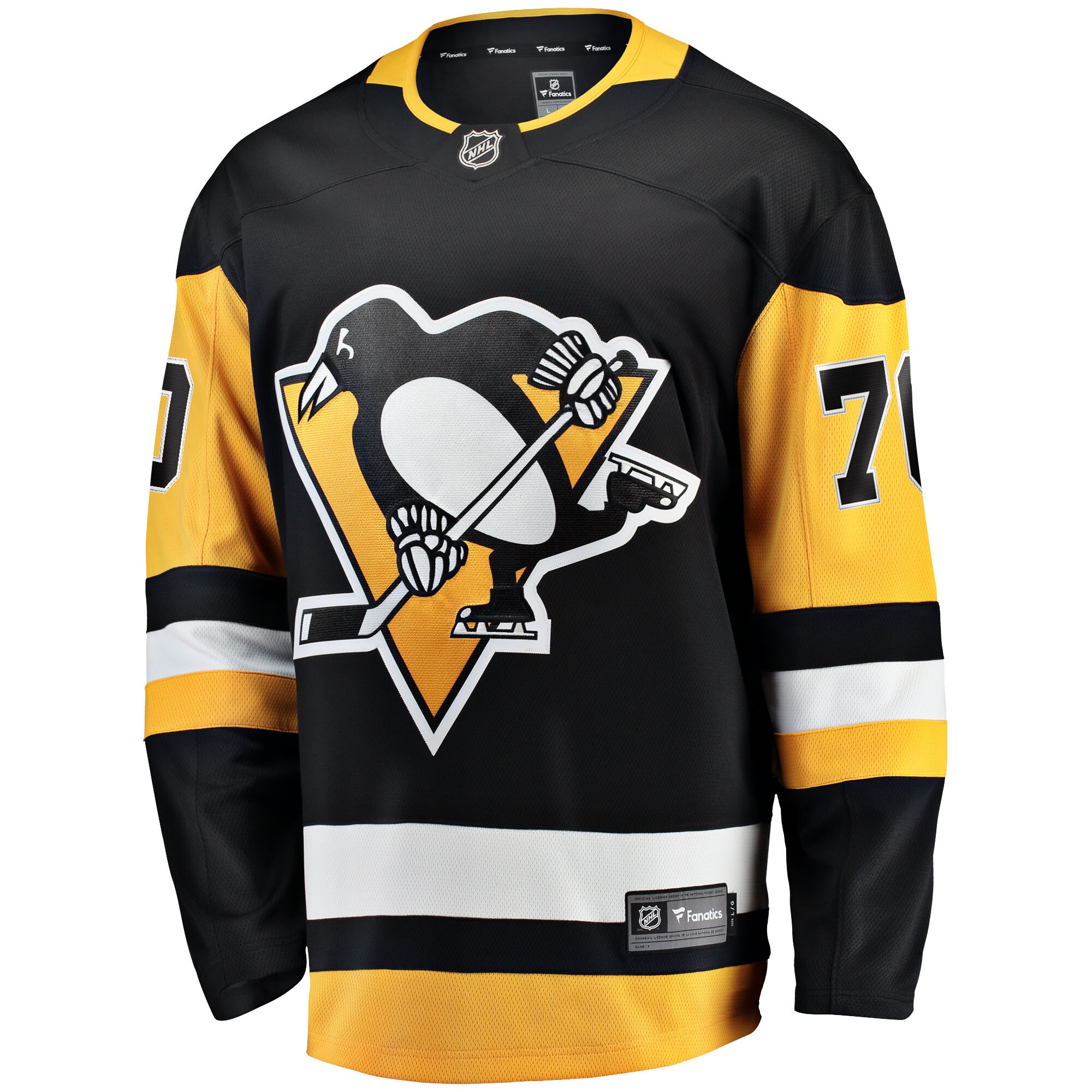 Louis Domingue Pittsburgh Penguins Fanatics Branded Home Breakaway Player Jersey - Black - PersonalJerseys