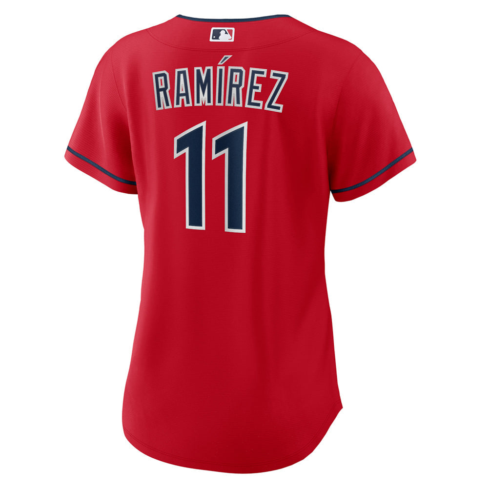 Women's Cleveland Guardians Jose Ramirez Alternate Player Jersey - Red - PersonalJerseys