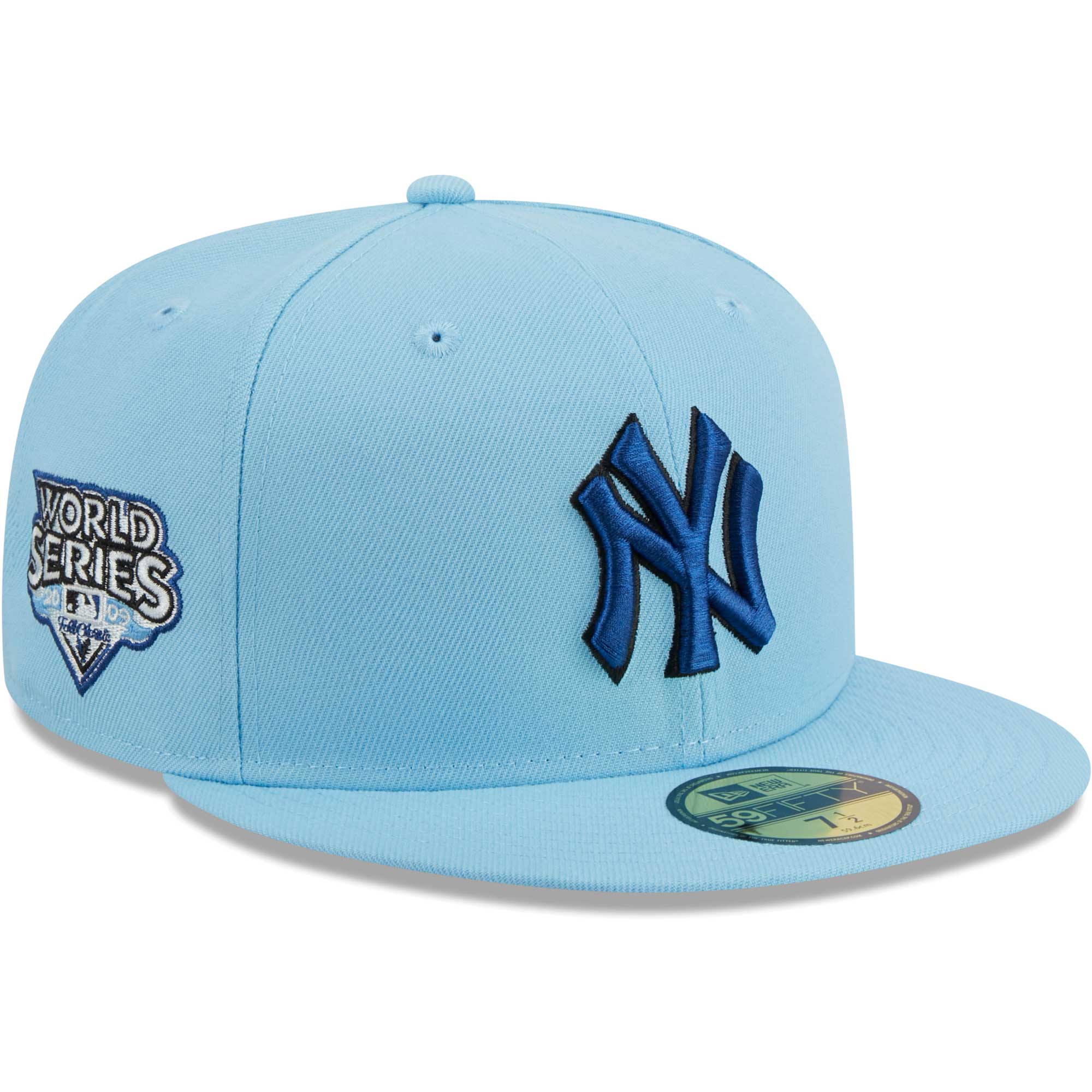 New York Yankees New Era 59FIFTY Fitted Hat - Light Blue - PersonalJerseys
