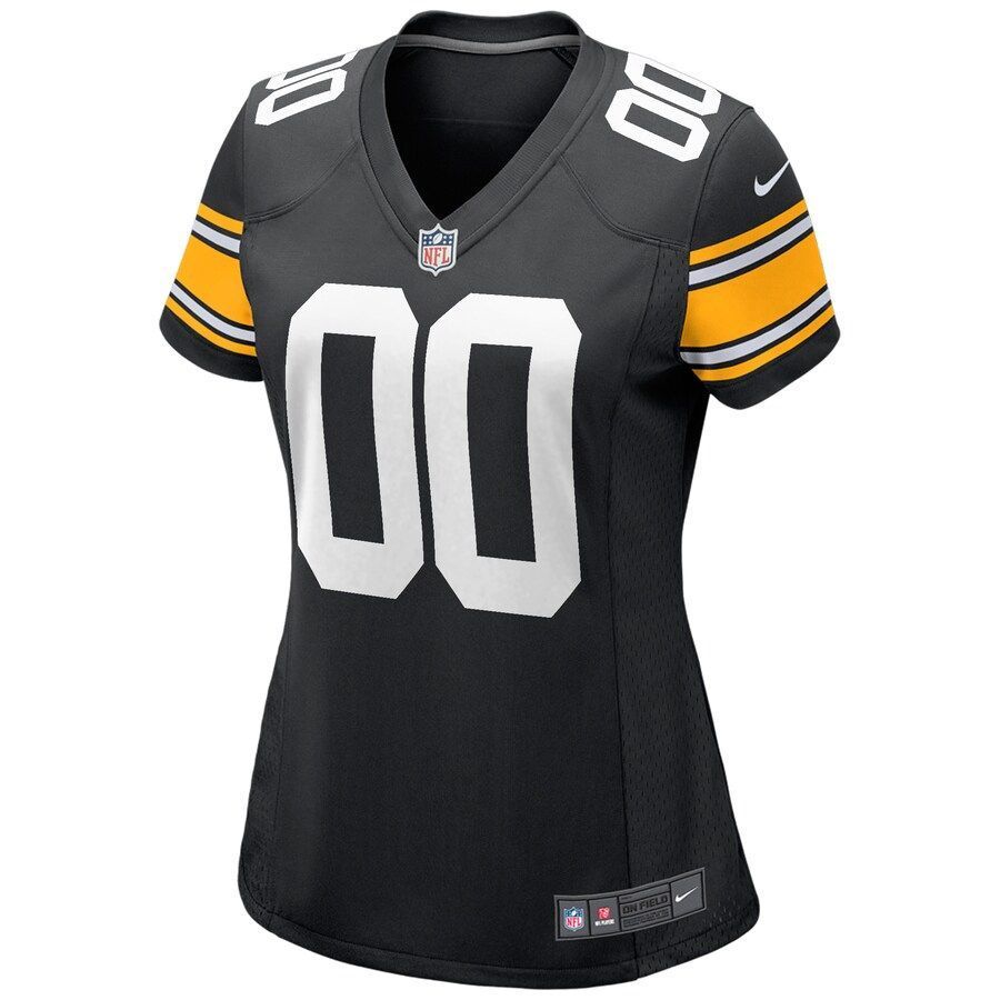 Pittsburgh Steelers Women's Alternate Custom Game Jersey - Black - Friend Lounge Store - Shop for All Things Jerseys Sports - PersonalJerseys