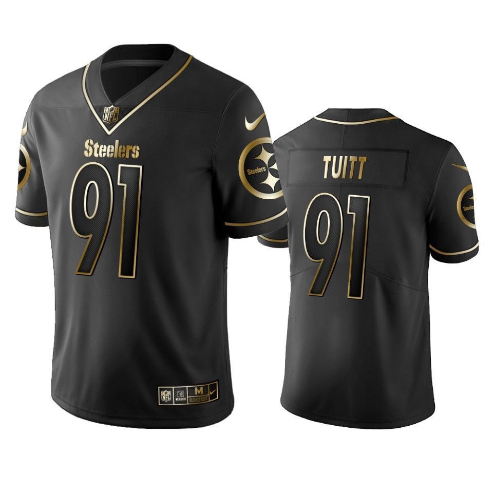 Pittsburgh Steelers Stephon Tuitt Black Golden Edition 2019 Vapor Untouchable Limited Jersey - Men's - Friend Lounge Store - Shop for All Things Jerseys Sports - PersonalJerseys