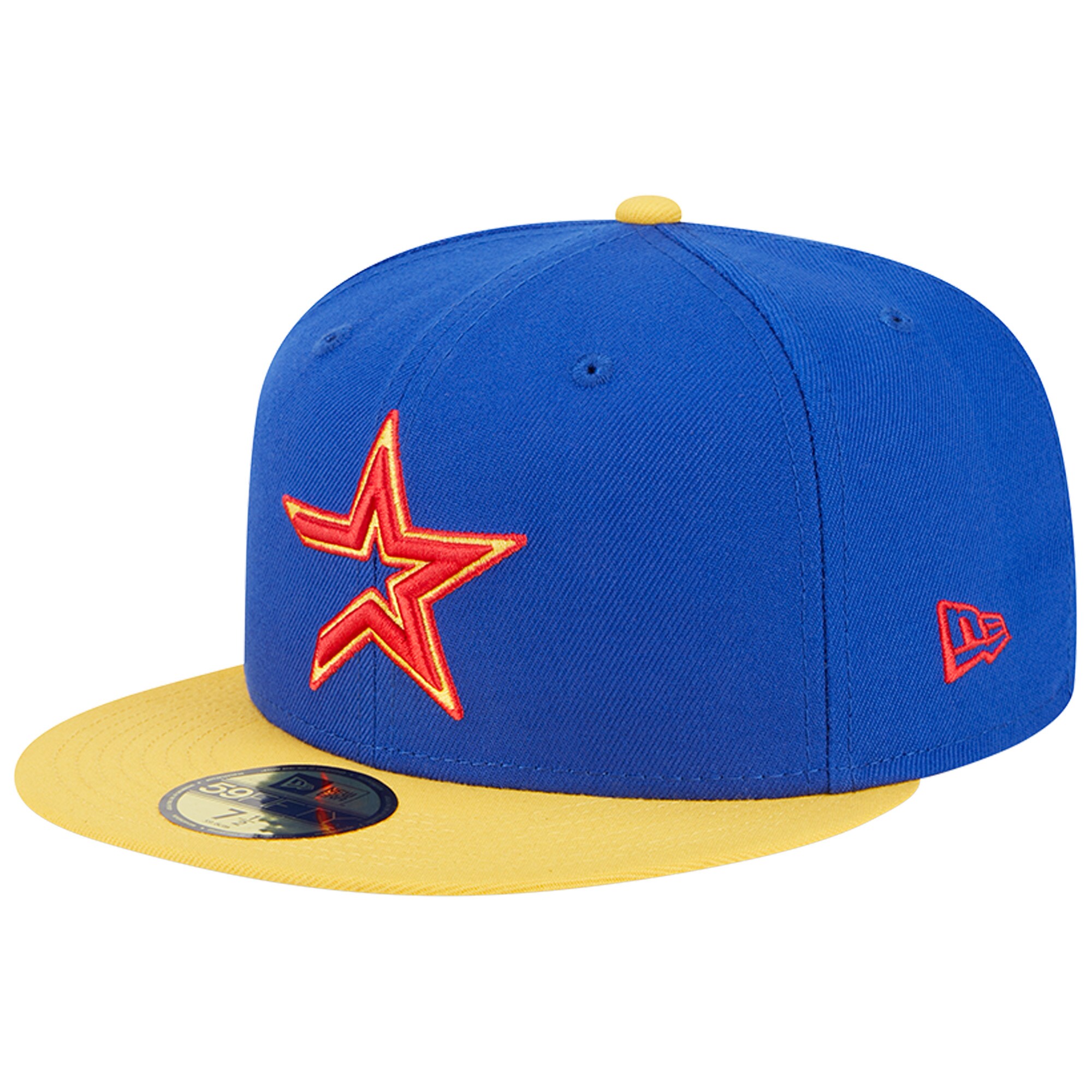 Houston Astros New Era Empire 59FIFTY Fitted Hat - Royal/Yellow - PersonalJerseys