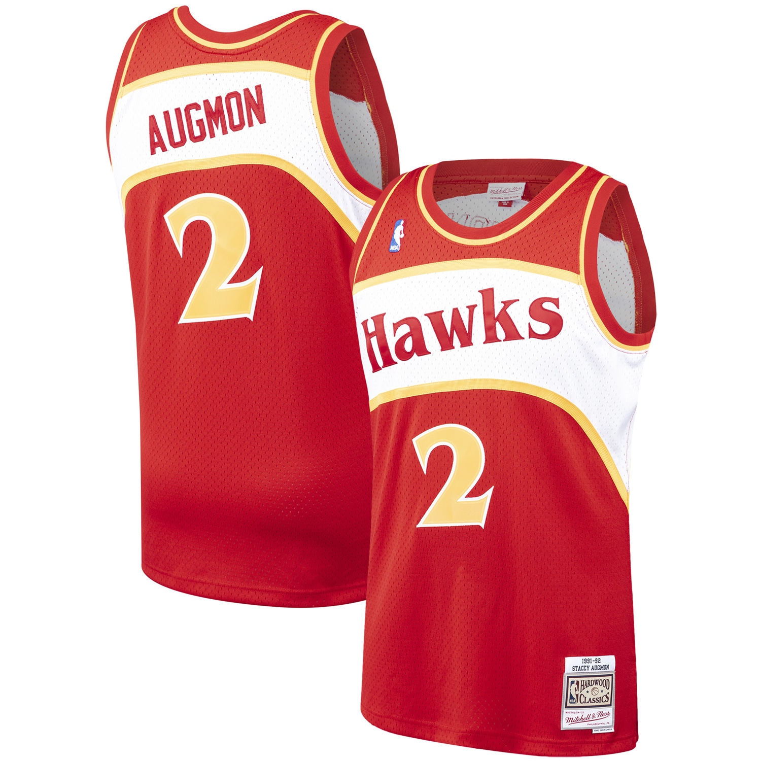 Stacey Augmon Atlanta Hawks Mitchell &Ness Hardwood Classics Swingman Jersey - Red - PersonalJerseys