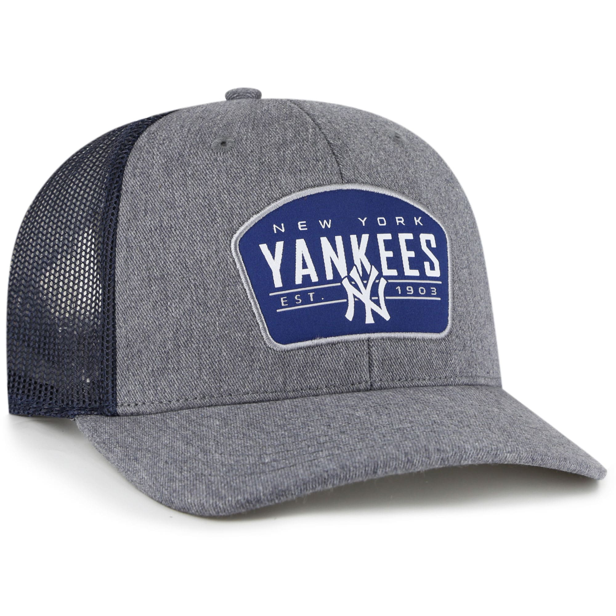 New York Yankees '47 Slate Trucker Snapback Hat - Charcoal/Navy - PersonalJerseys