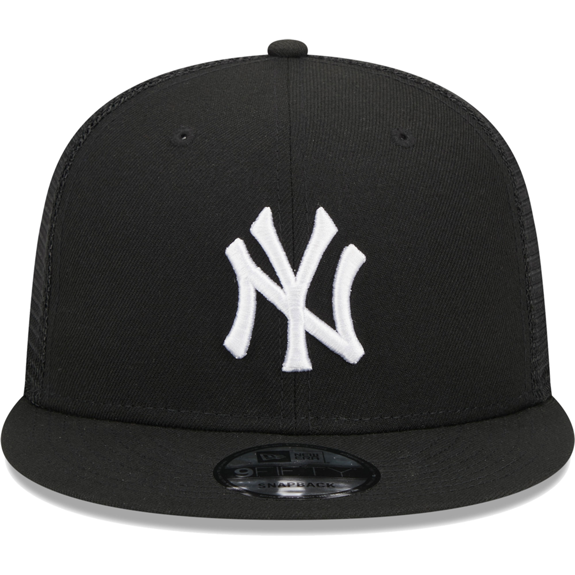 New York Yankees New Era Trucker 9FIFTY Snapback Hat - Black - PersonalJerseys
