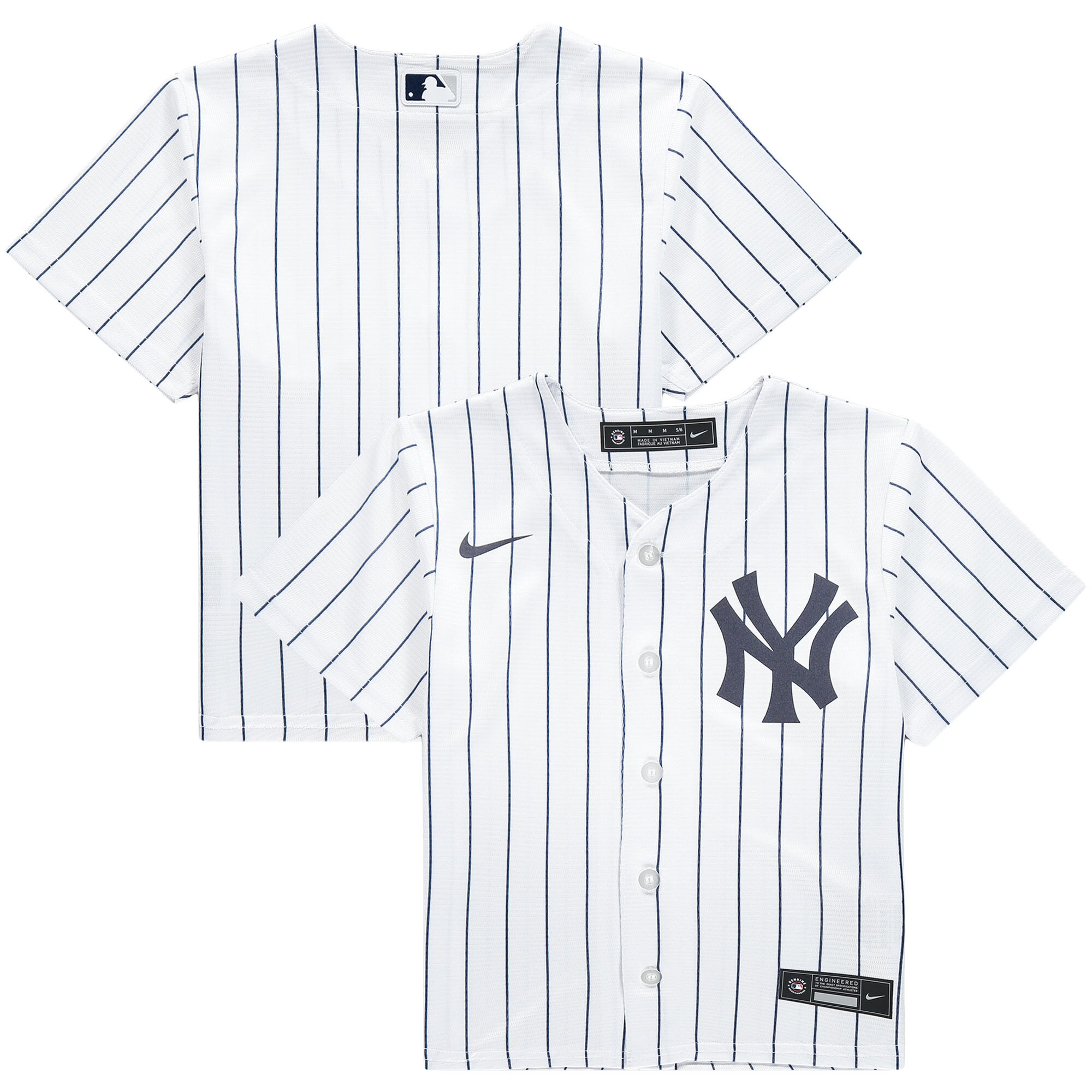 New York Yankees Nike Preschool Home Replica Team Jersey - White - PersonalJerseys