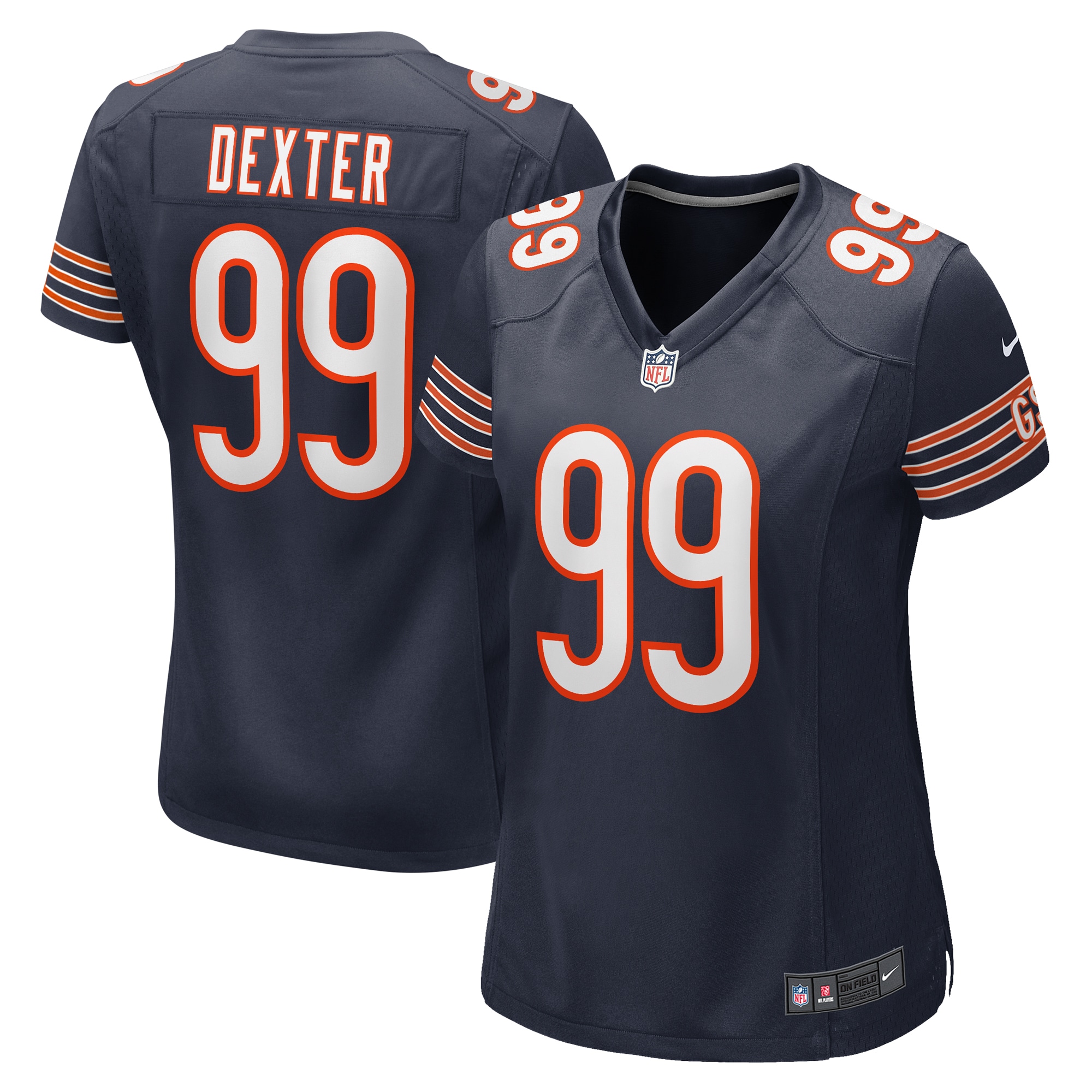 Gervon Dexter Sr Chicago Bears Nike Women's Team Game Jersey -  Navy - PersonalJerseys