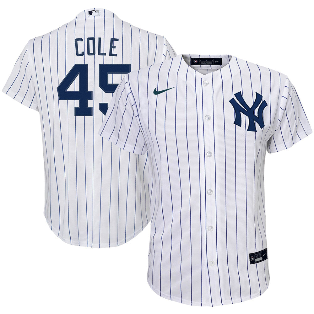 Youth New York Yankees Gerrit Cole Home Player Jersey - White - PersonalJerseys