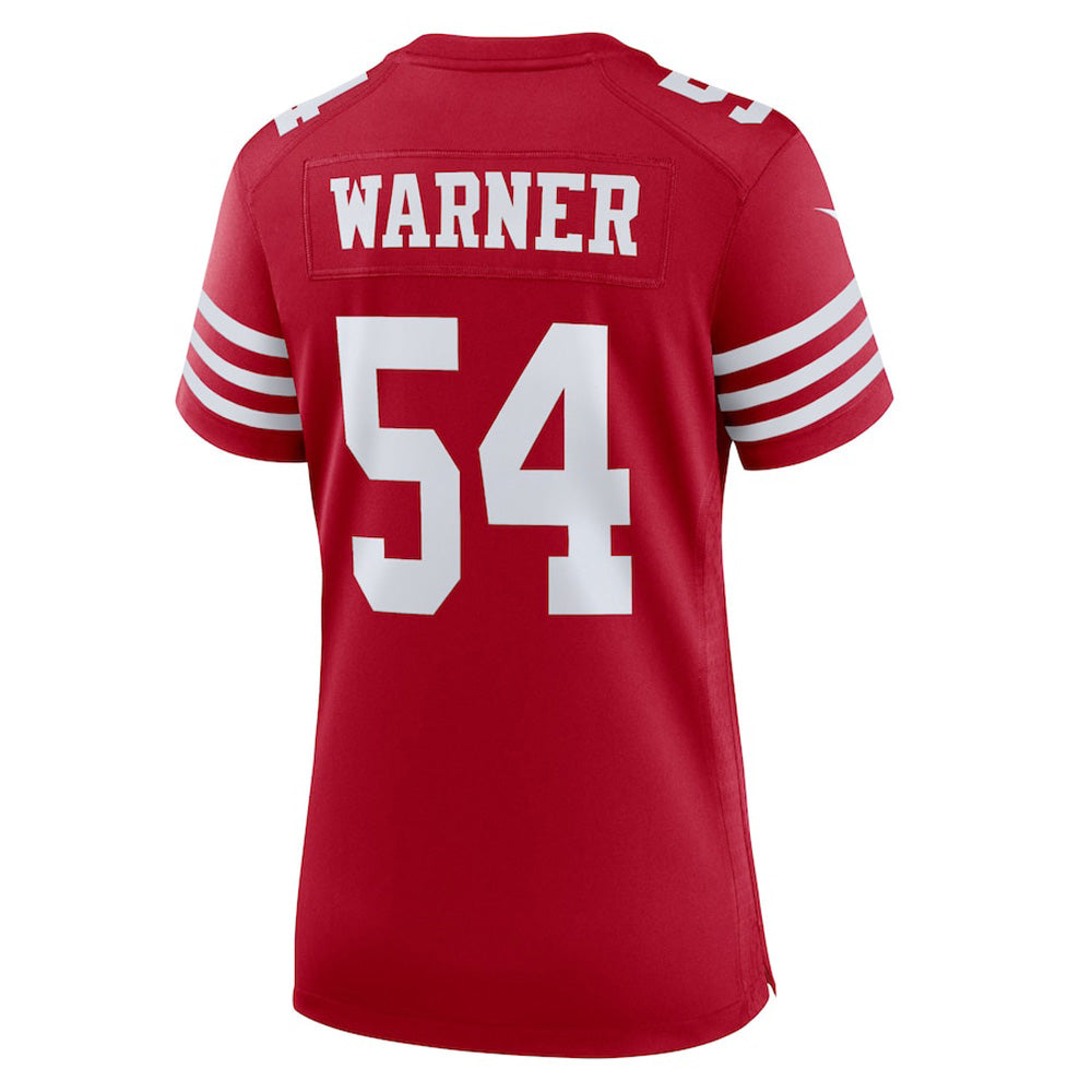 Women's San Francisco 49ers Fred Warner Game Jersey - Scarlet - Sports Wear Jersey - PersonalJerseys