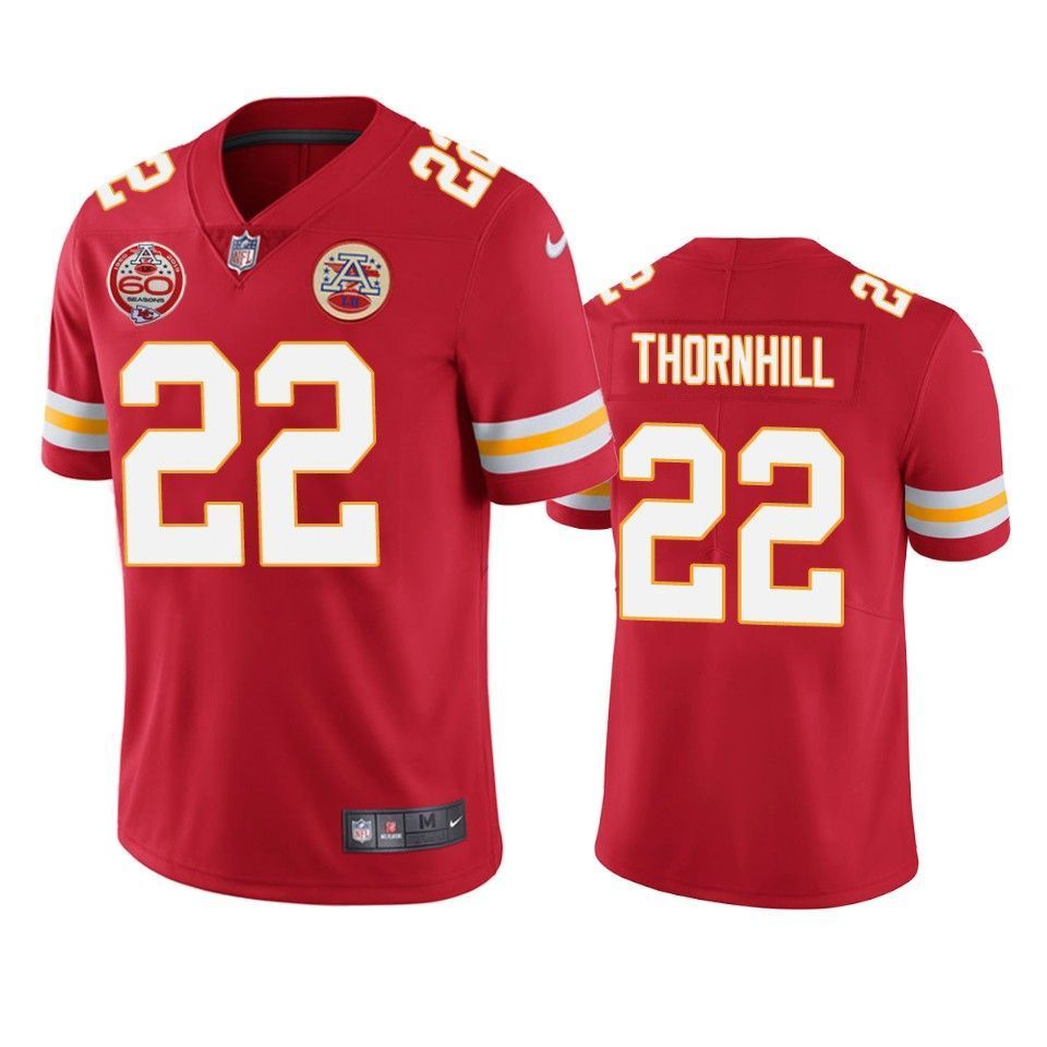 Kansas City Chiefs Juan Thornhill Red 60th Anniversary Vapor Limited Jersey - Friend Lounge Store - Shop for All Things Jerseys Sports - PersonalJerseys