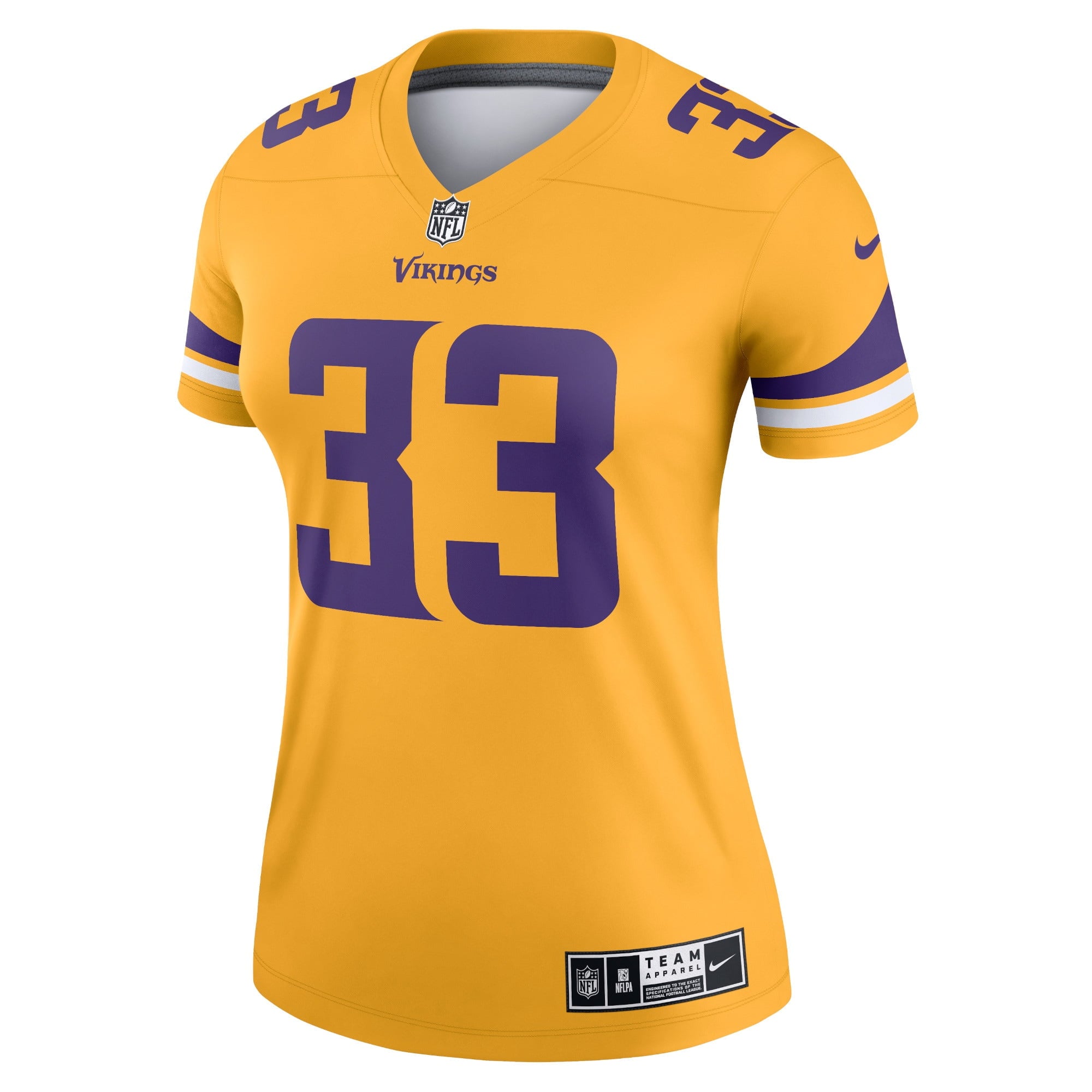 Women's Nike Dalvin Cook Gold Minnesota Vikings Inverted Legend Jersey - PersonalJerseys