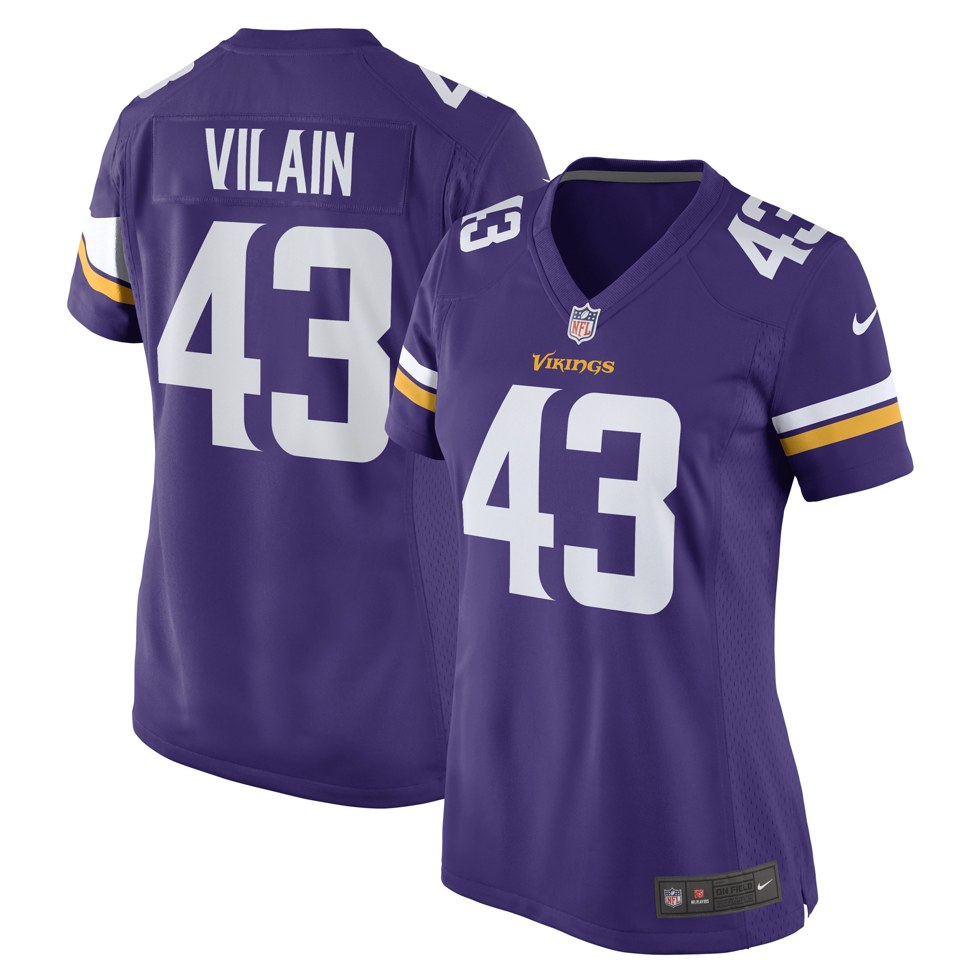 Luiji Vilain Minnesota Vikings Nike Women's Game Player Jersey - Purple - PersonalJerseys