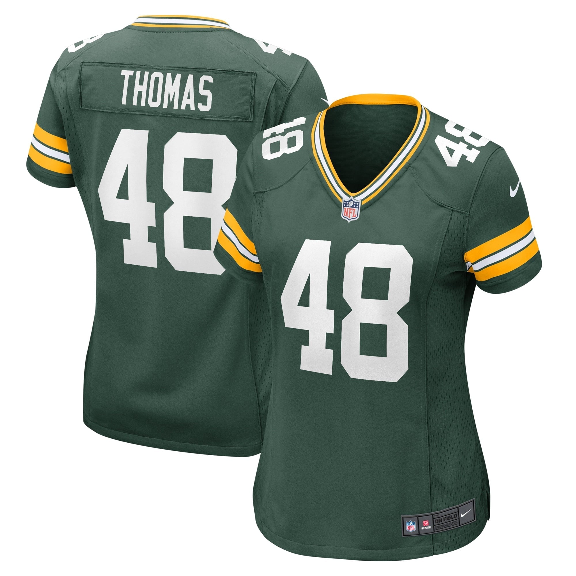 Women's Nike DQ Thomas Green Green Bay Packers Home Game Player Jersey - PersonalJerseys