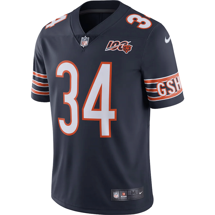 Walter Payton Chicago Bears Navy 100th Season Retired Limited Jersey - Friend Lounge Store - Shop for All Things Jerseys Sports - PersonalJerseys