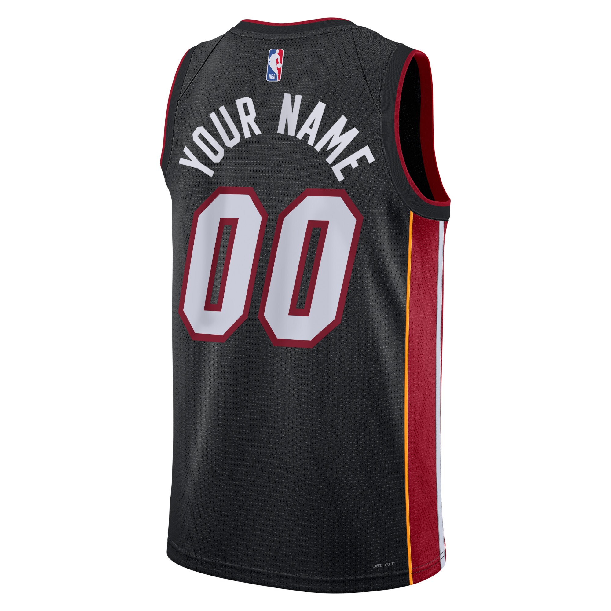 Miami Heat Nike Unisex Swingman Custom Jersey Black - Icon Edition - PersonalJerseys