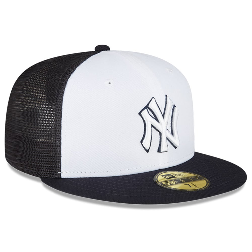 New York Yankees New Era 2023 On-Field Batting Practice 59FIFTY Fitted Hat - White/Navy - PersonalJerseys